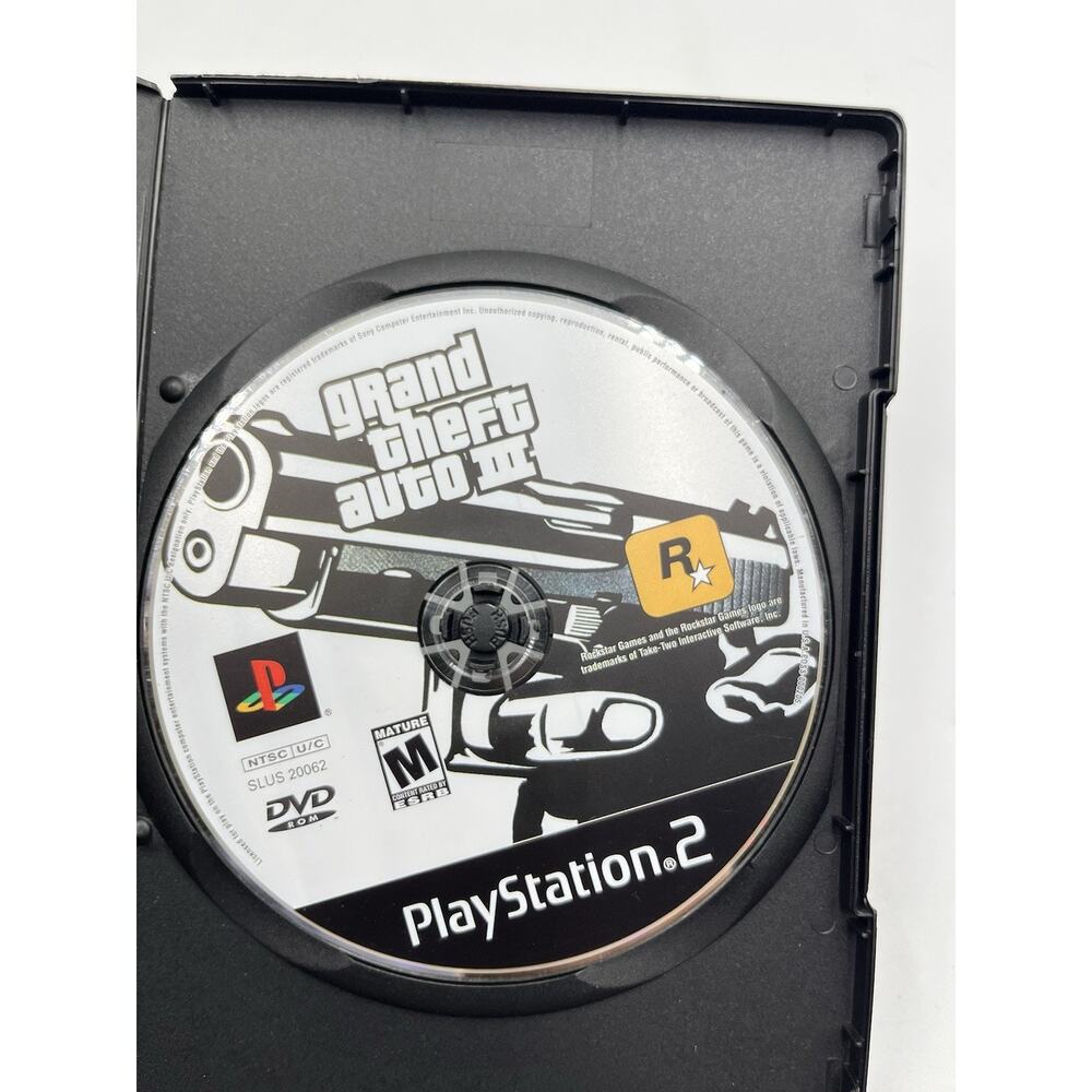 Grand Theft Auto III PlayStation 2 PS2 - Disc Only + case for protection